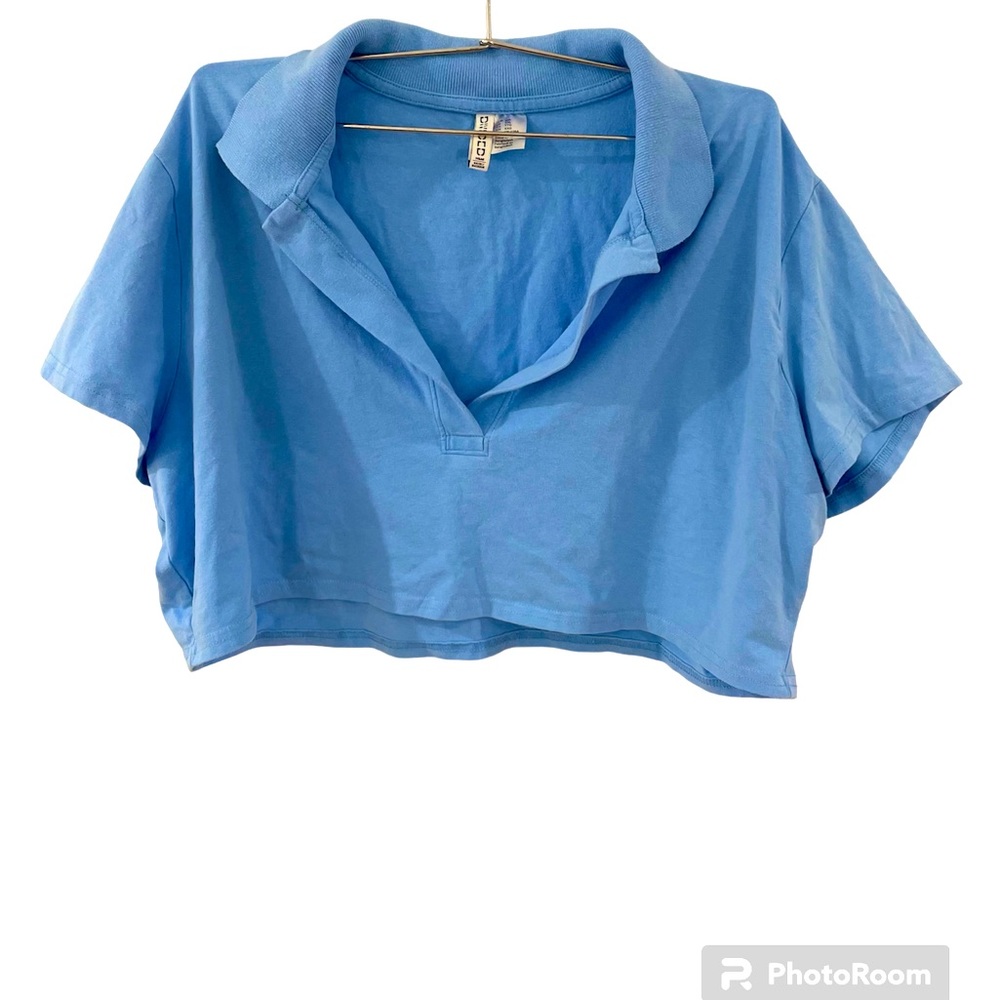 H&M Divided Crop Top size XXL, Blue